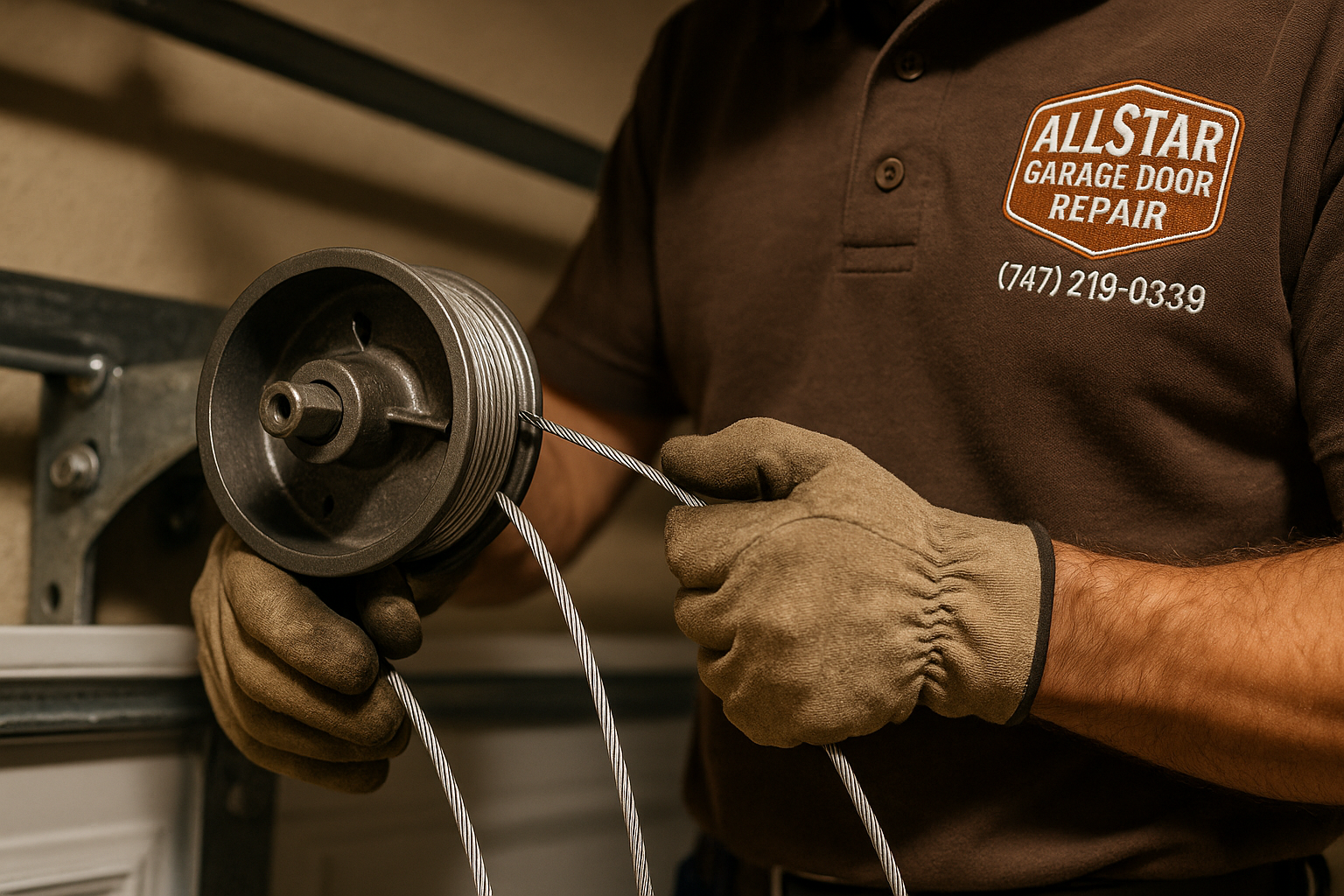 Garage Door Cable Repair in Bell