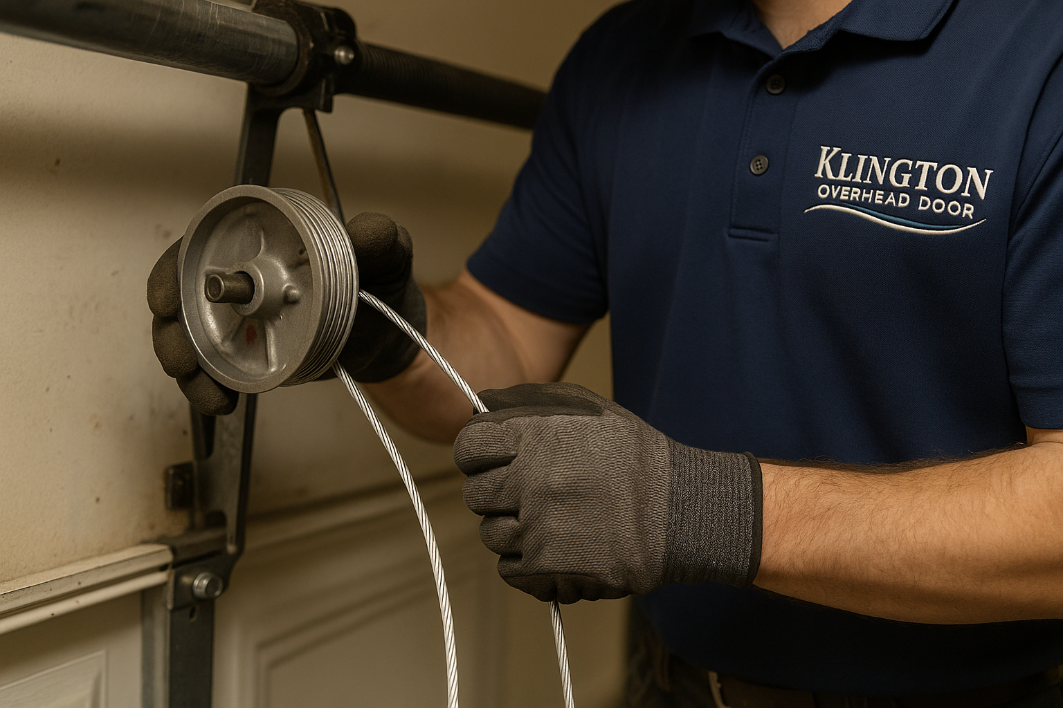 Garage Door Cable Repair in Walnut