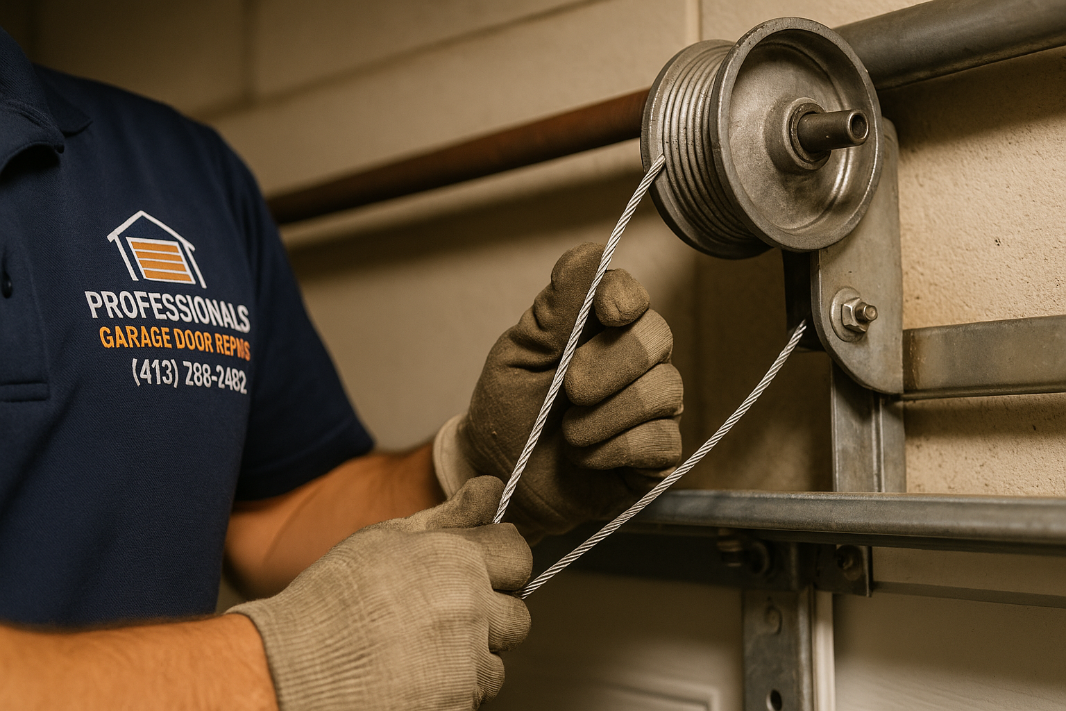 Garage Door Cable Repair in Eastvale