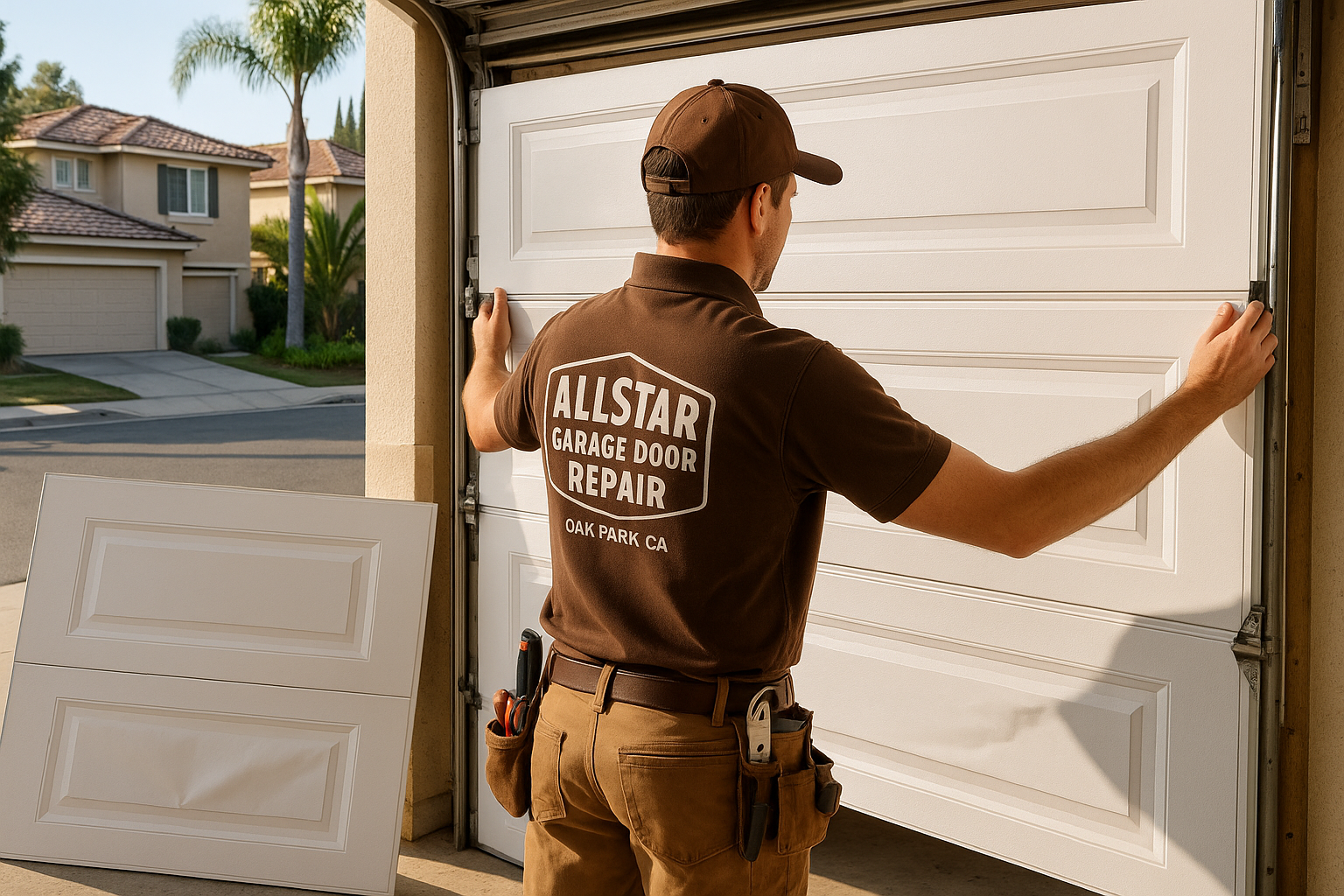 Garage Door Panel Replacement in Bell Gardens