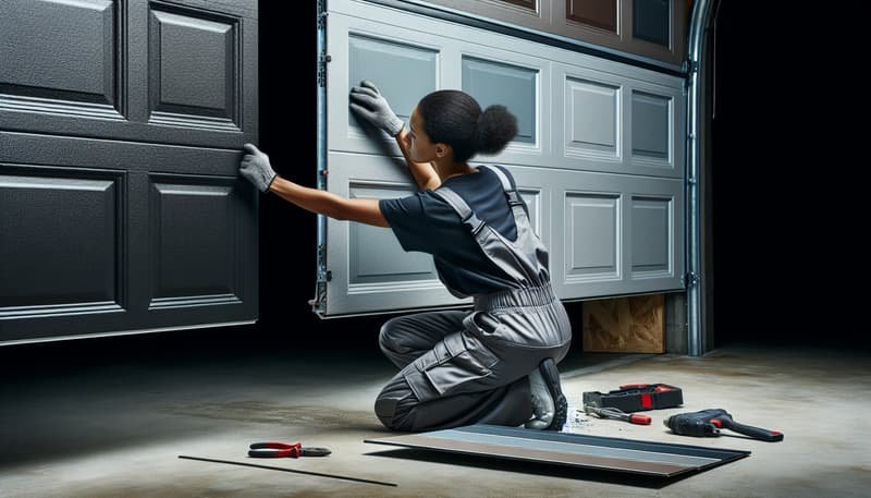 Garage Door Panel Replacement in Claremont