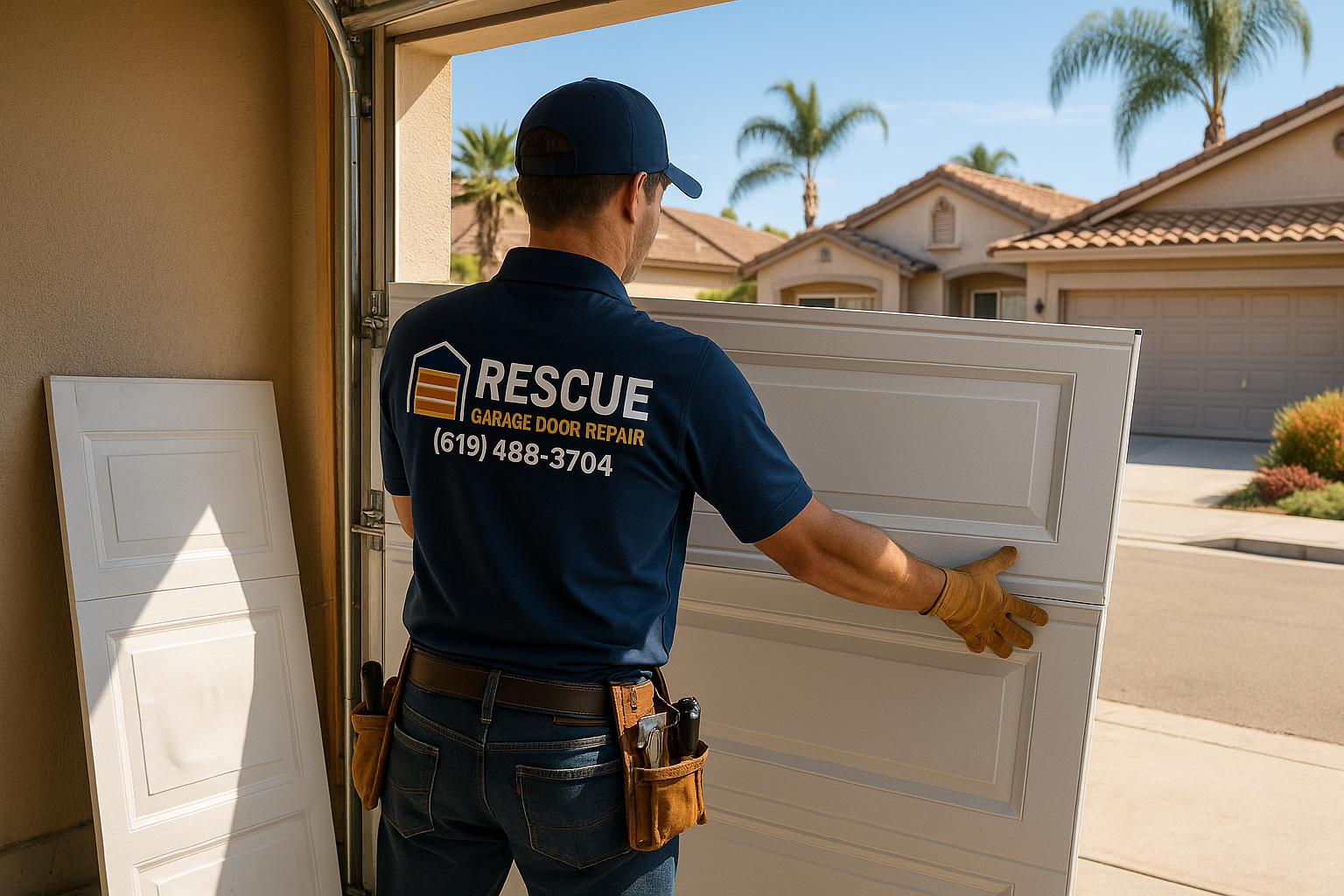 Garage Door Panel Replacement in Monterey Park