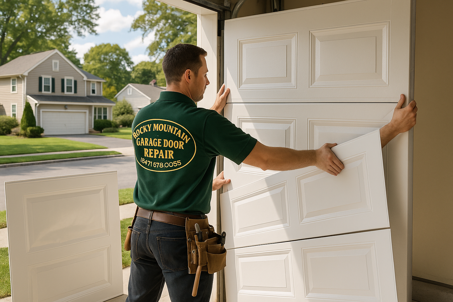 Garage Door Panel Replacement in Wrightwood