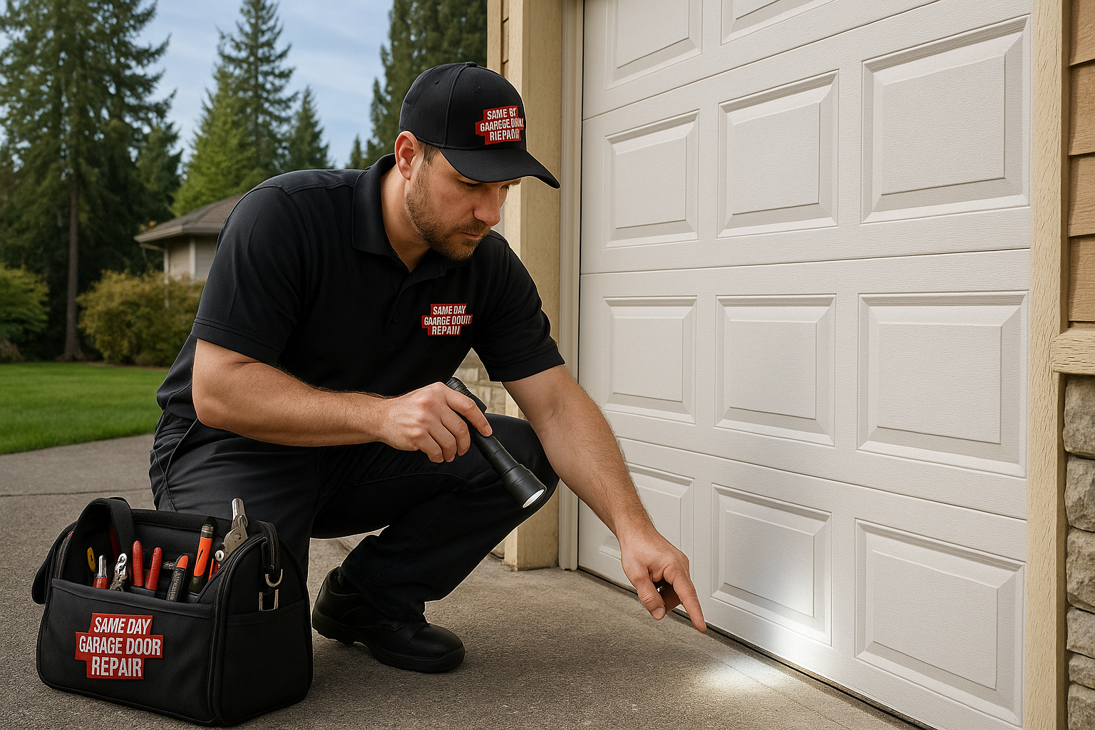 Garage door work in Whittier