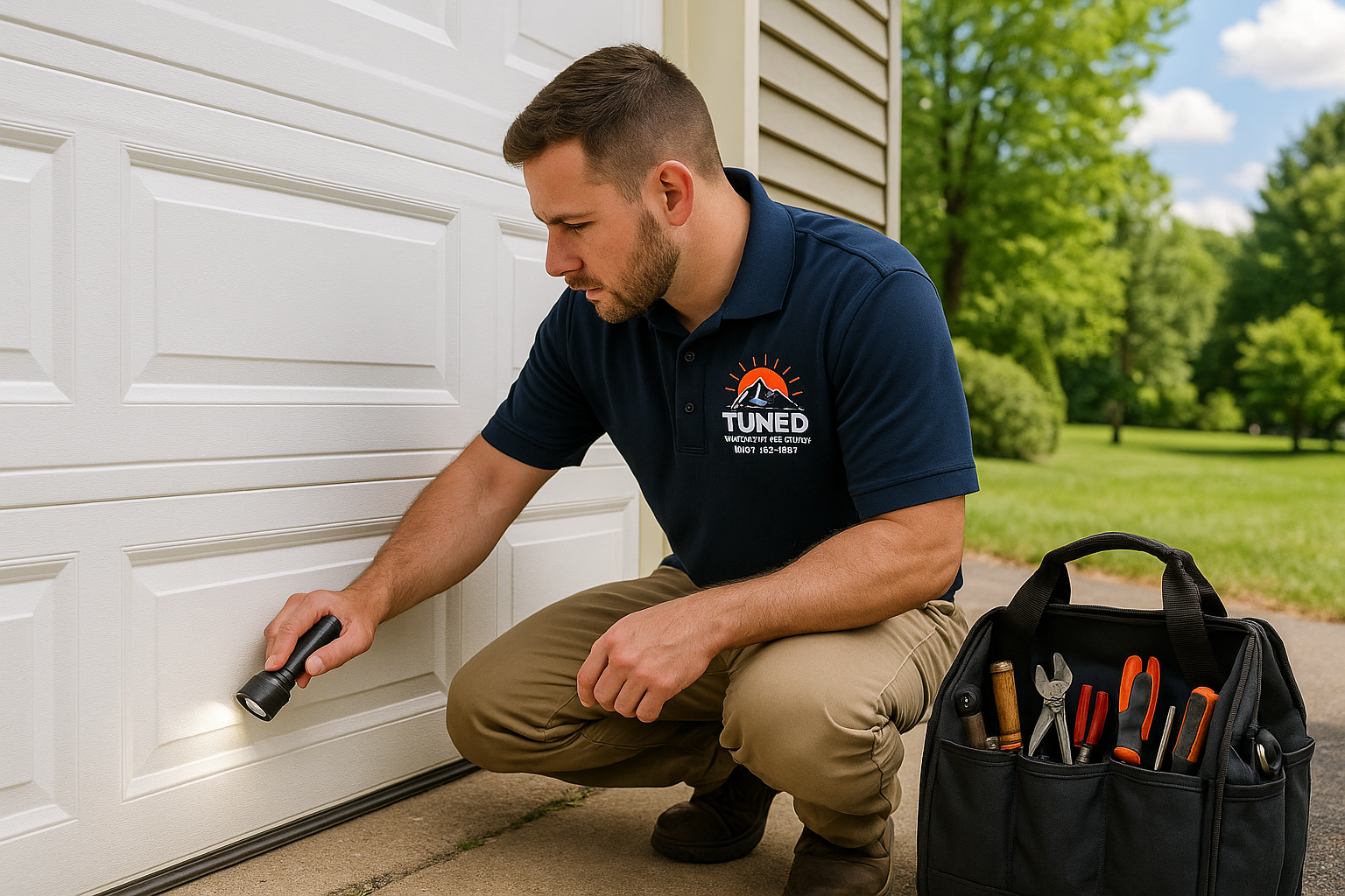 Garage door work in Fullerton