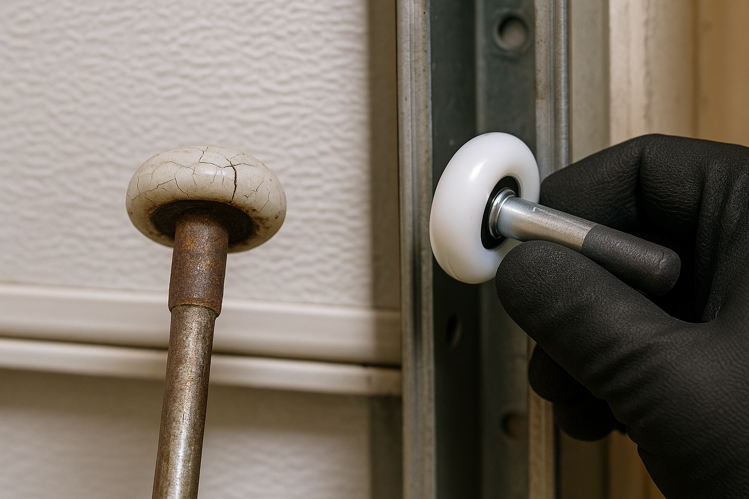 Garage Door Roller Replacement in Pomona