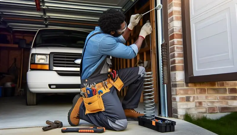Garage Door Spring Repair — San Gabriel