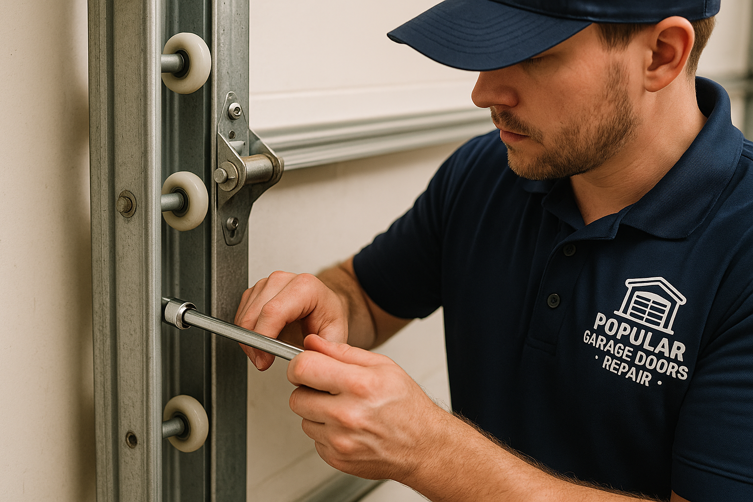 Garage Door Track Repair in La Habra