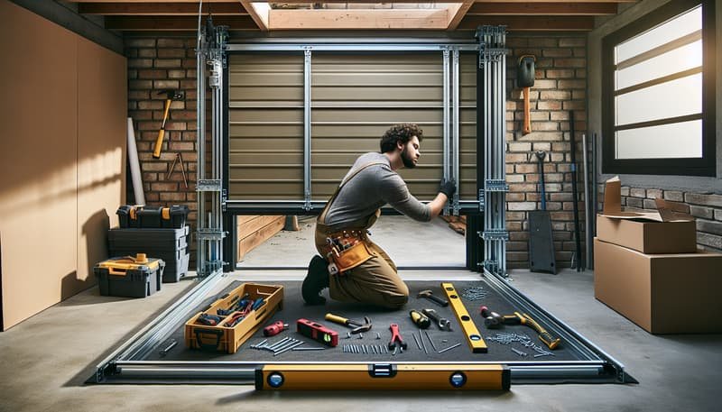 Garage Door Track Repair in Baldwin Park